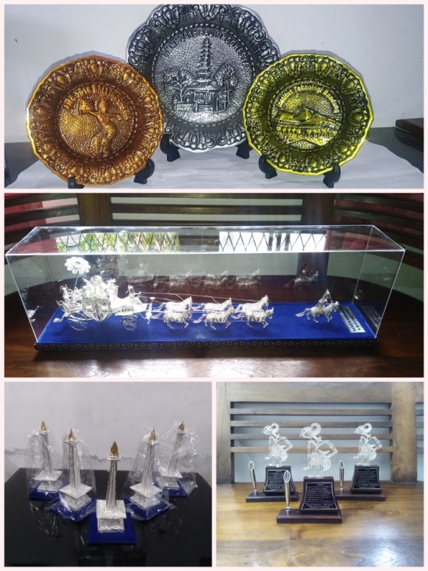miniatur silver kotagede, miniatur perak kotagede, kerajinan miniatur kotagede, miniatur silver viligri, maket dari perak silver, replika dari perak / silver